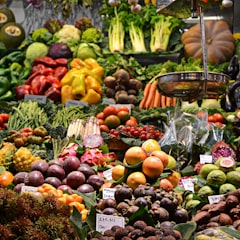 Frutas e verduras frescas